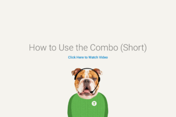 A graphic design of a dog wearing a headset with a mic with a text of "How to Use the Combo (Short)"