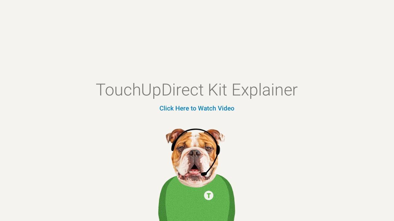 TouchUpDirect Kit Explainer TouchUpDirect
