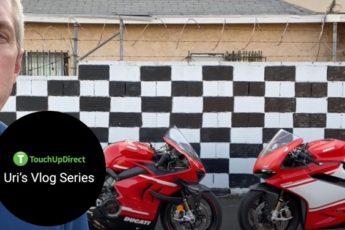 Ducati Superleggera V4 and 1299 Superleggera motorcycles side by side