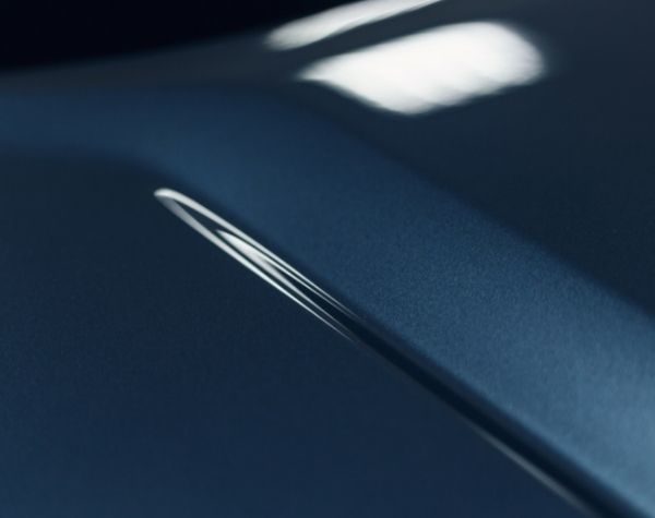 A glossy blue finish texture applied to a car