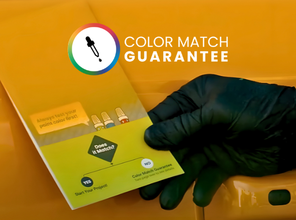 Color Match Guarantee - Test Card with Paint