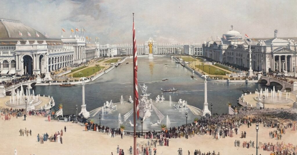 An illustration of the 1893 Chicago World's Fair